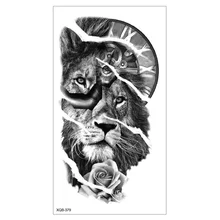 

1/3 Sheets Waterproof Temporary Tattoo Sticker Big Lion Arm Tattoo Hipster Tattoo Man Woman Tattoo Body Tattoo Art Tatuajes