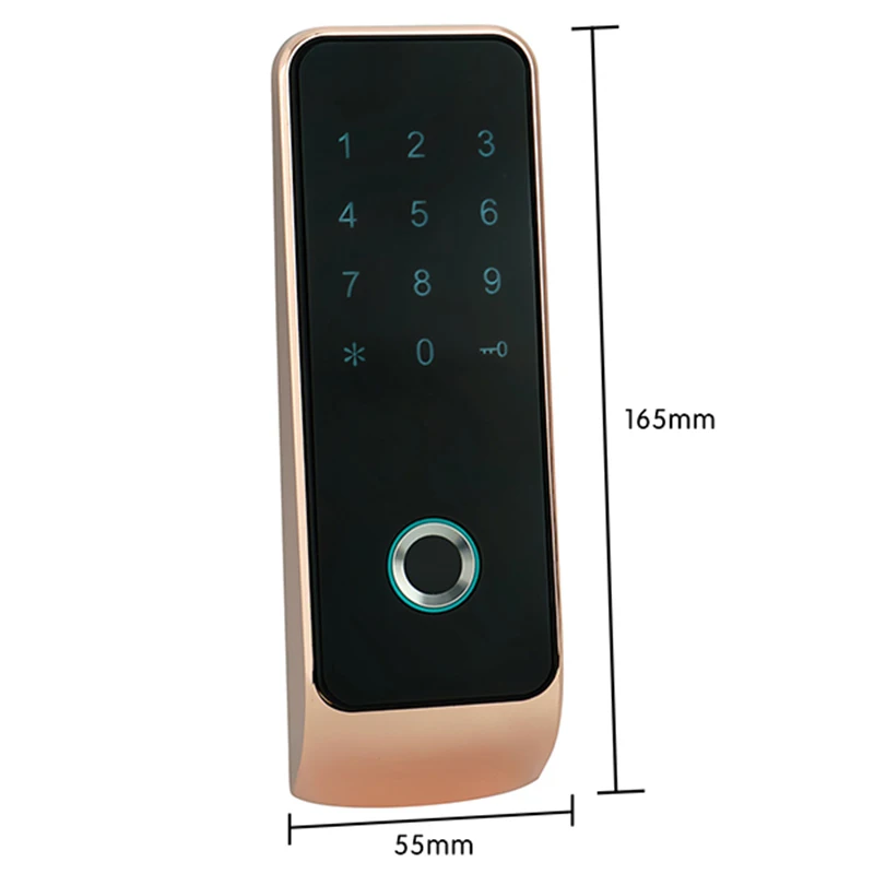

Smart Mini Digital Fingerprint Lock 15-25mm Wooden Door Drawer Cabinet Wardrobe Finger Password Locks Indoor Black Safe Locker