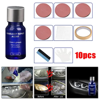 

Waterproof Headlight Repair Agent Detailing Tool Set Supplies Polishing