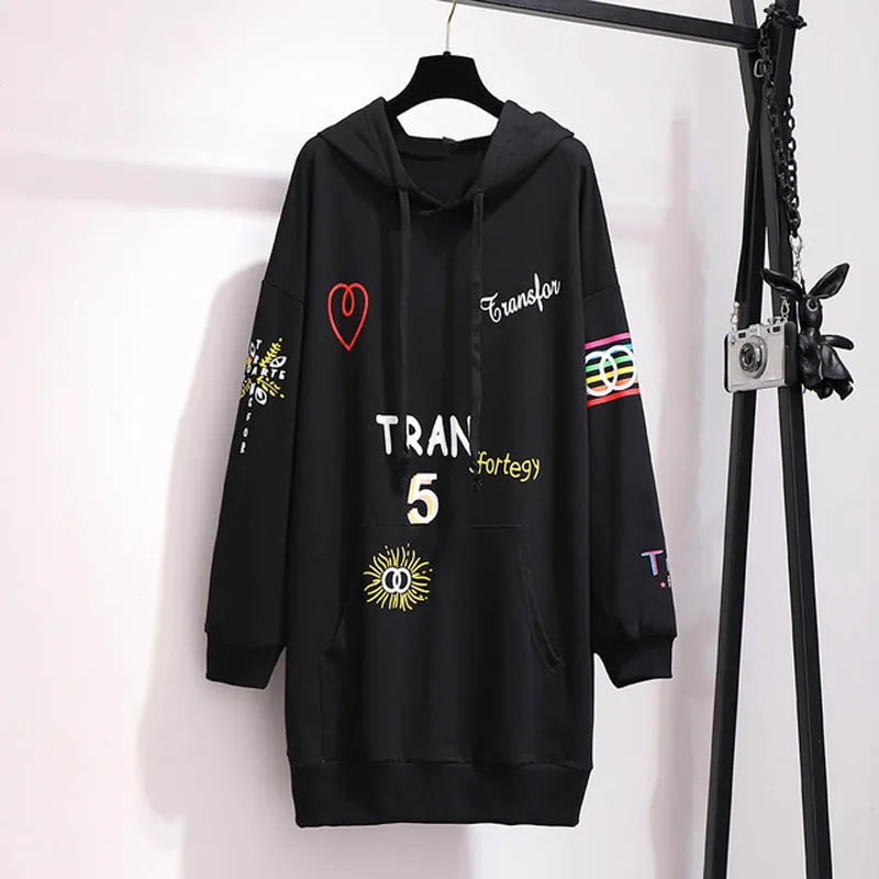 Черный Осенние свитера большого размера бюста 155 см 6XL 7XL 8XL 9XL 10XL кофты черного и зеленого цвета - Цвет: Черный