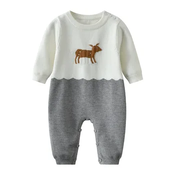 

Baby Rompers Long Sleeve Autumn Winter Soft Newborn Cotton Knitted Jumpsuits Outfits One Piece Toddler & Infant Overalls Costume