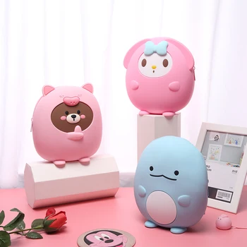 

Cute Baby Silicone Backpack Cartoon Children's Mini School Bag for Kindergarten Girl Boys Student Schoolbag Shouldbag Kawaii Bag