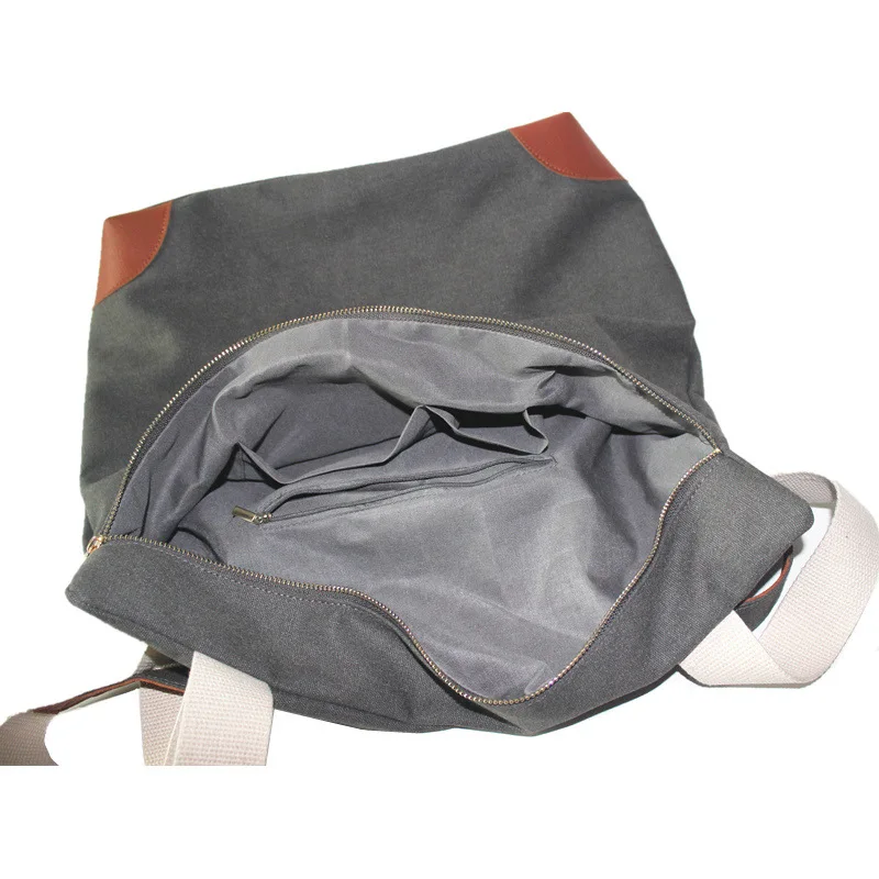 Модные модели, металлическая молния, Воловья кожа, круглая бусина, сумка на ремне, Европа и Америка, Ультра большая Холщовая Сумка на плечо двойного назначения