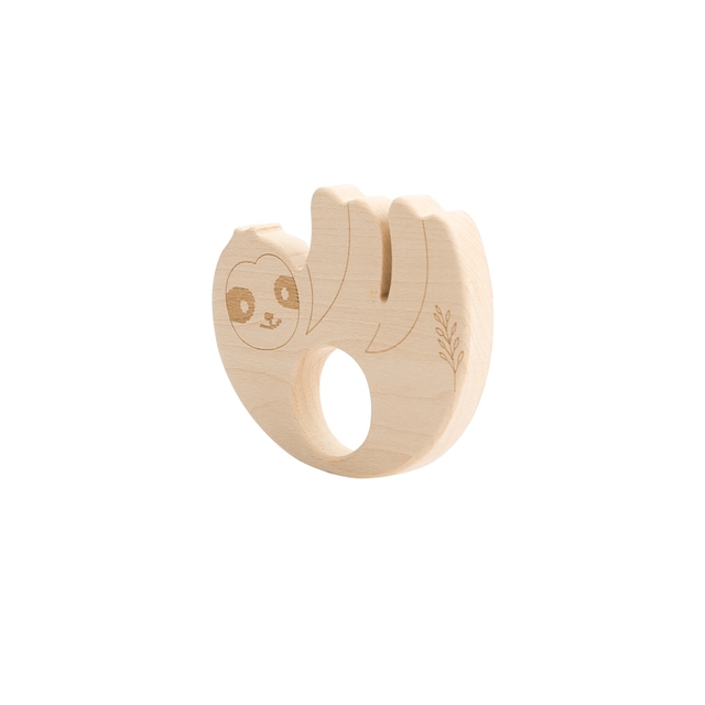 Baby Teether Maple Animal Series BPA Free Non-toxic Safety Newborn Teething Wooden Toys Nursing Pendant Children's Goods Gif