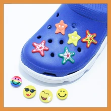 Breloques en forme d'étoile croco, 1 pièce, décoration de chaussures, accessoires de chaussures pour sabots, cadeau pour enfants 