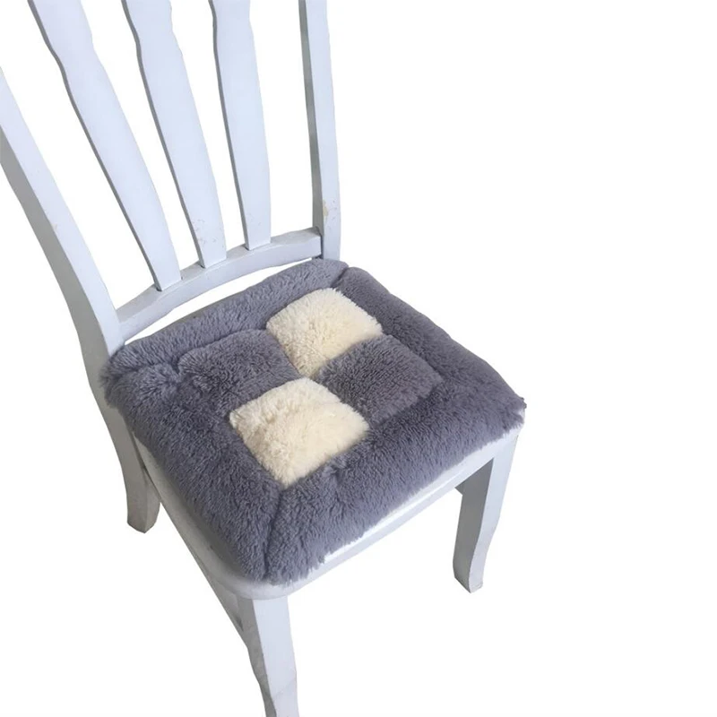 

Winter Thicken Chair Cushion 40*40cm Square Chair Seat Cushion Home Office Non-Slip Seat Cushion Chair Seat Mat Cushion Pad