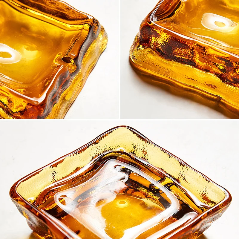 Windproof Square Ashtray Eco-Friendly Heat Resistan Restaurant Living Room Coffee shop Hotel Internet Cafe Easy to clean Ashtray