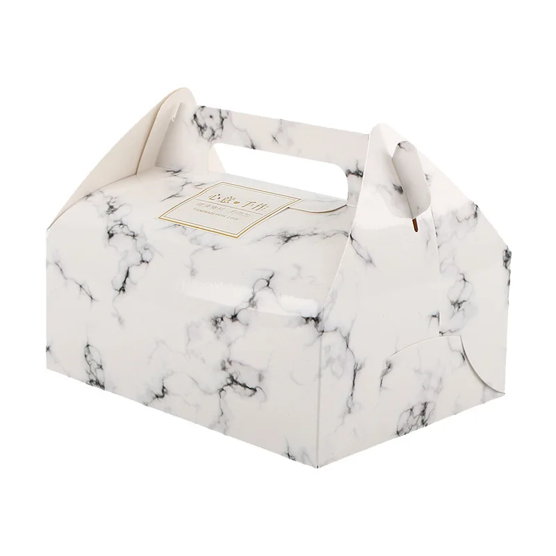 10Pcs Red Kraft Paper Cake Boxes with Handle, Bakery Packaging Gift Containers for Cupc... - SKU KPCB1456 - UGI Packaging