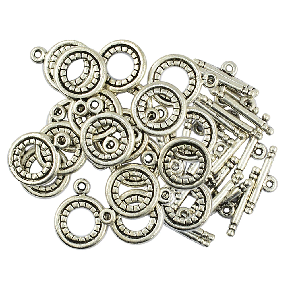 20 Sets Alloy OT Toggle Clasps Jewelry Making Findings Necklace Connectors