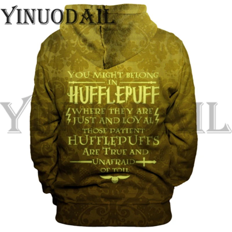 Hot sale Mens Sporting Hoodies Wizardry 3D Hoody Sweatshirt Hogwarts Slytherin Hufflepuff Bundle's Streetwear Cosplay Costume Hot sale Mens Sporting Hoodies Wizardry 3D Hoody Sweatshirt Hogwarts Slytherin Hufflepuff Bundle's Streetwear Cosplay Costume