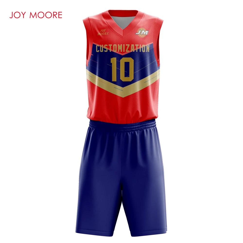 Custom Basketball Jersey Design Blue And Red Personalized Color Digital  Sublimation Printing Custom Basketball Uniforms China - Basketball Set -  AliExpress