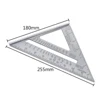 Aluminum Alloy Speed Protractor Miter Triangle Measurement Square Ruler For Carpenter Scriber Tri-square Line Woodworking Tool ► Photo 2/6