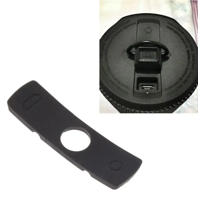

Replace Rubber Plug Cover for Logitech UE Megaboom Speaker Charge Port Waterproof Black Rubber Plug Cover L4MA