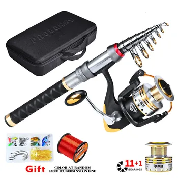 

Luya Fishing Rod + Fishing Wheel + Nylon Line + Fishing Bag + Bait Accessories Set Box Luya Set