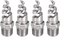 New 1/4", 3/8", 1/2" 3/4" BSPT Stainless Steel Spiral Cone Atomization Nozzle Spray Sprinkler Heads 1