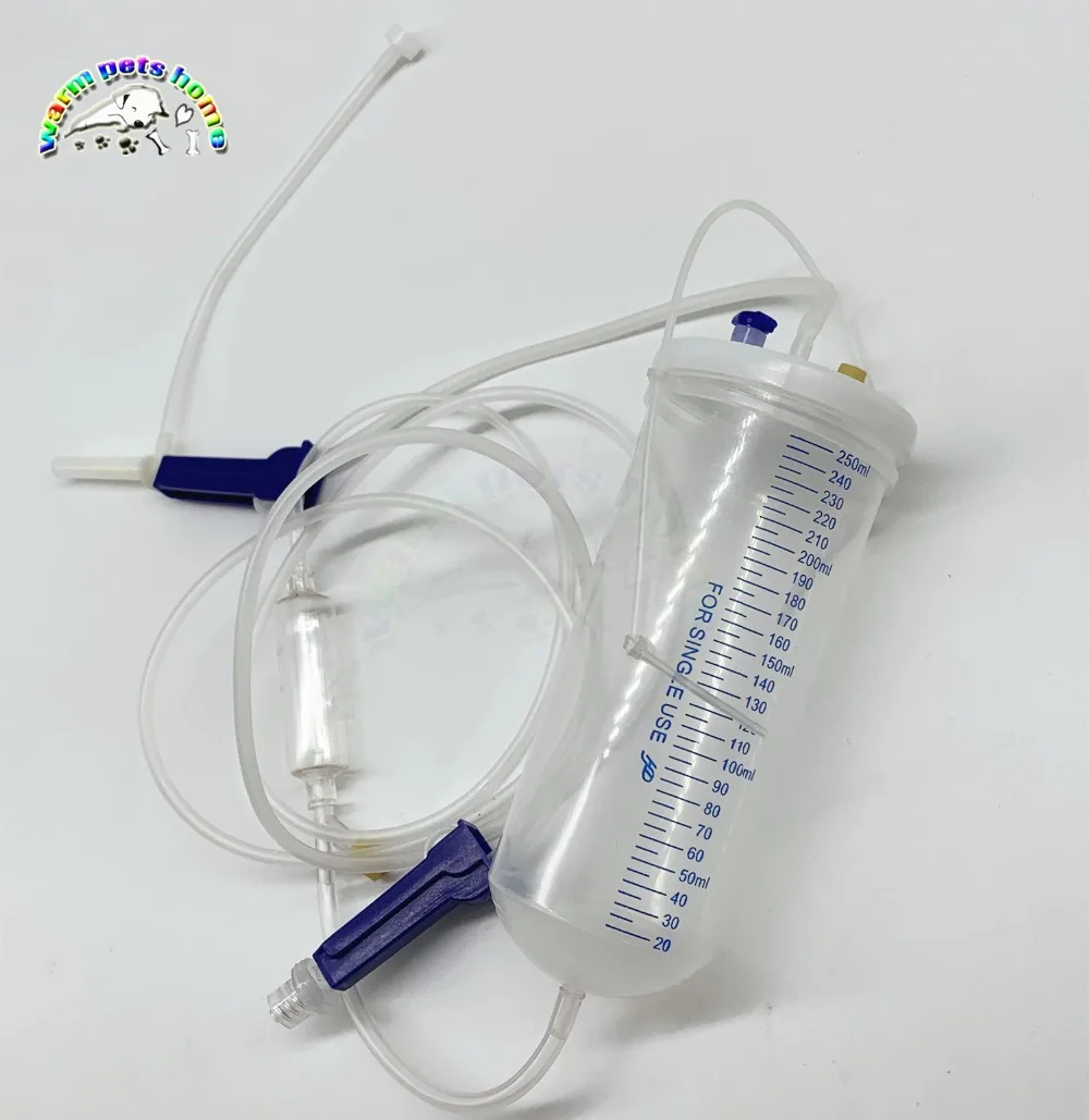 Disposable Sterile Animal Intravenous Fluid Bottle IV Fluid for Dog Cat 250ml Intravenous Catheter Veterinary Supplies 3