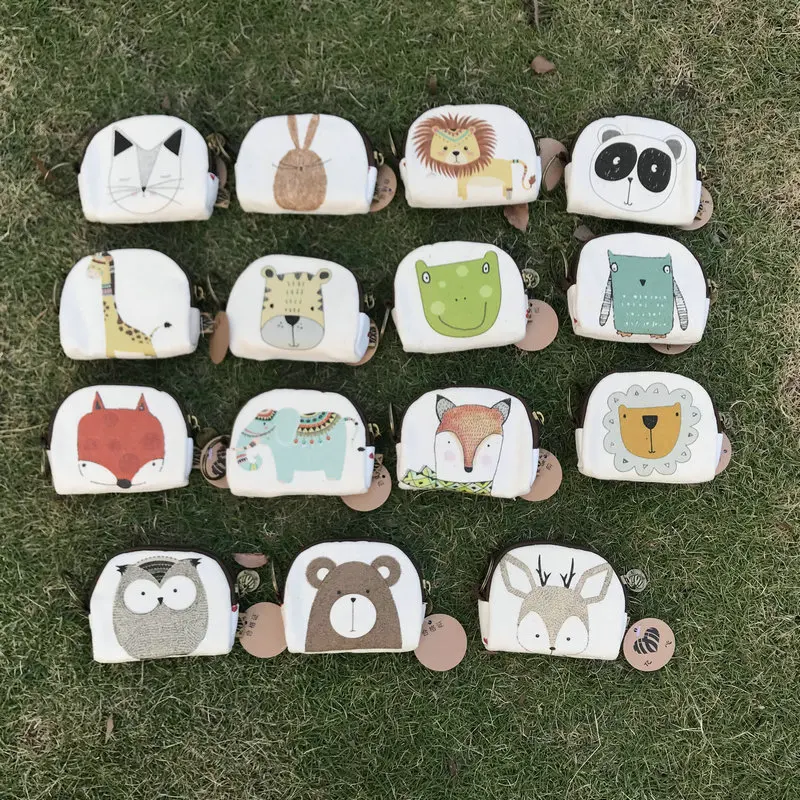 

Creative Wallet Linen Bag Girl'S Cute Fabric Mini Wallet Shell Coin Bag