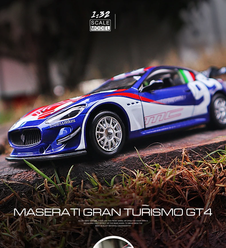 Maserati Grand Turismo MC GT4 1:32 Ölçekli Model Araba