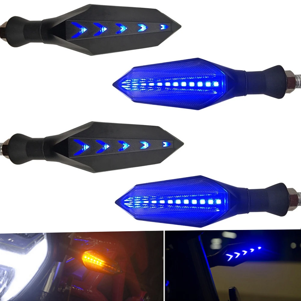 

Motorcycle LED Turn Signal Lamp Sequential Flowing Flash Indicator Lights For Suzuki gsr 750 gsxr 1000 1100 400 600 750 gsxs 750