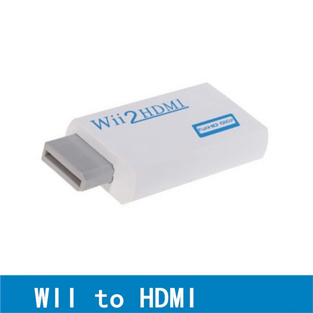 

1080P For Wii TO HDMI Converter Wii2 HDMI with 3.5mm Audio Video Output Automatic Upscaler Adapter Support NTSC 480i PAL 576i