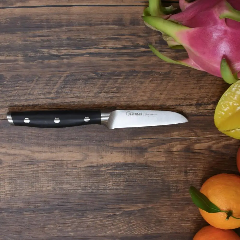FISSMAN 3 5 дюймовый нож для чистки овощей серия Half Chef немецкие стальные кухонные
