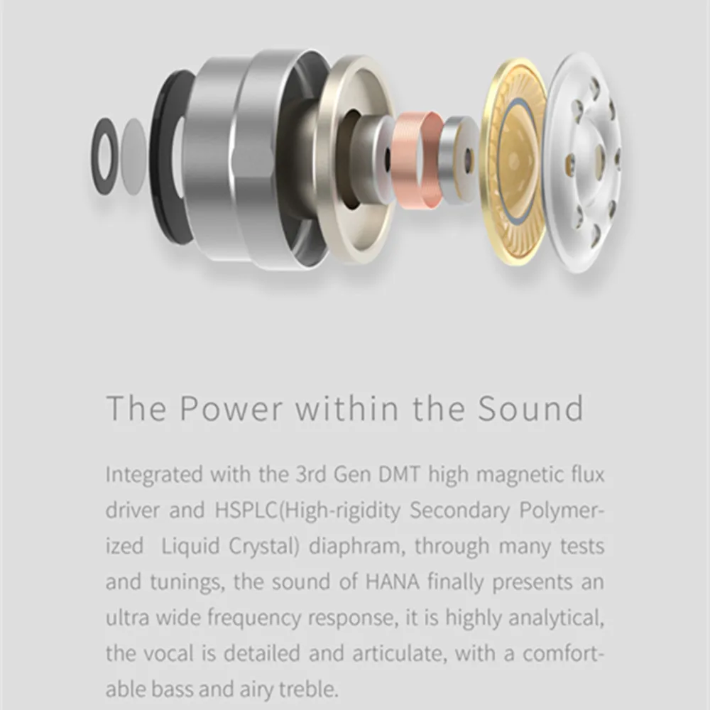 TANCHJIM HANA In-Ear Earphone the Third Generation DMT Dynamic LCP 