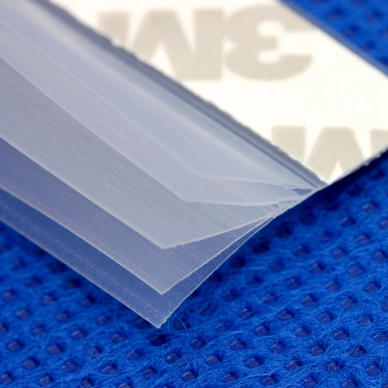 

Frameless Door Bottom Threshold Seals Window Draft Stopper 5 Layers Self Adhesive Weather Strip Transparent
