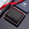 Leather vertical men's wallet Chinese style short card holder high grade Coin Wallet 3