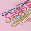 2022 New Korea Lovely Daisy Flowers Colorful Beaded Charm Statement Short Choker Necklace for Women Vacation Jewelry ► Photo 3/6