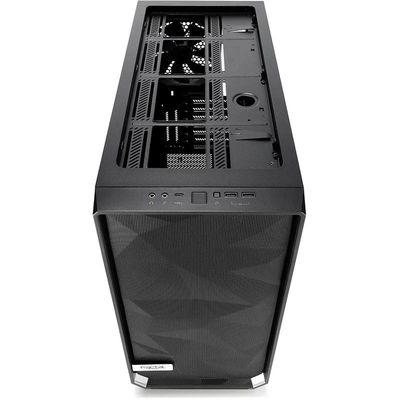 Корпус Fractal Design Meshify S2 Blackout TG Dark черный без БП E-ATX 5x120mm 4x140mm 2xUSB3.0 1xUSB