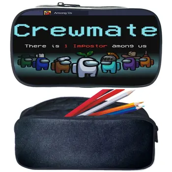 

Game Among Us Stationery Pouch Anime Game Pen Bags Boys Girls Pencil Case Children Stationery Bag Kid Girls Cosmetic Case
