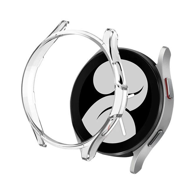 PC Matte Watch Cover for Samsung Galaxy Watch 4 40MM 44MM Watch 4 Classic 42mm 46mm Case All-Around Protective Bumper Shell Clear