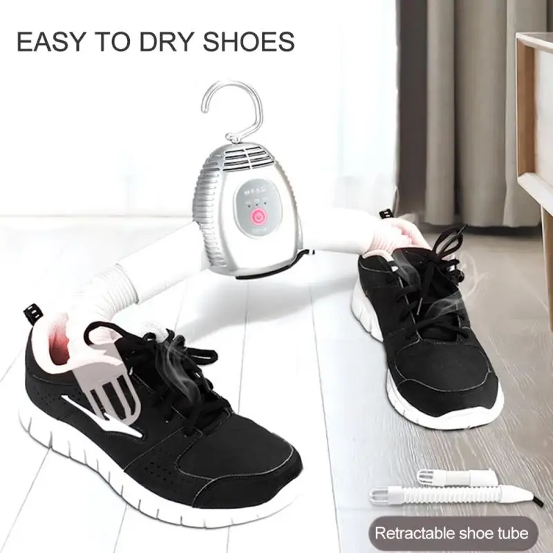  2 in 1 Electric Laundry Dryer Machine Clothes Shoes Drying Rack Portable Coat Clothes Hangers Smart