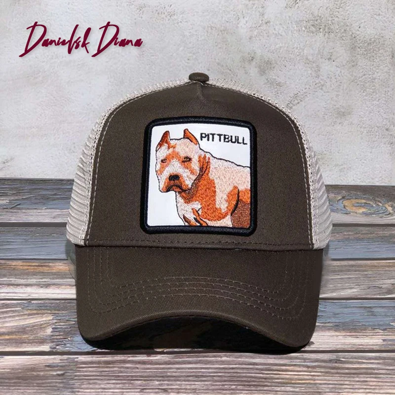

New 64 Animal Red HORSE Black Sheep Embroidery Anime Cute Embroidery Baseball Cap Summer Mesh Men's Sunshade hats GORILLA