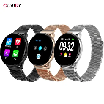 

Metal Full Touch Smart Watch Shake Photo Waterproof Heart Rate Blood Pressure Monitoring Bluetooth Durable Standby Sports Health