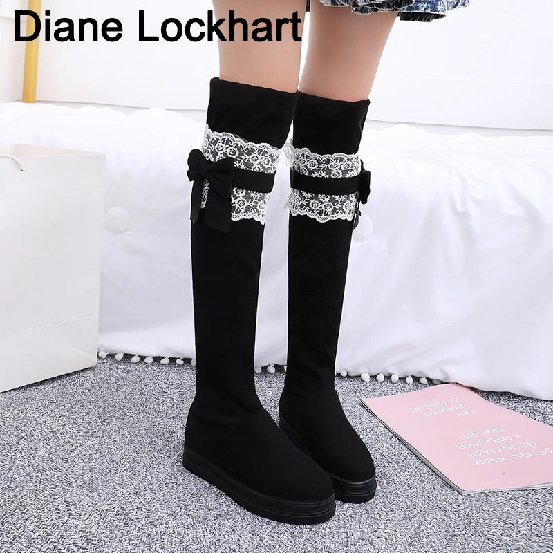 elastic over the knee boots