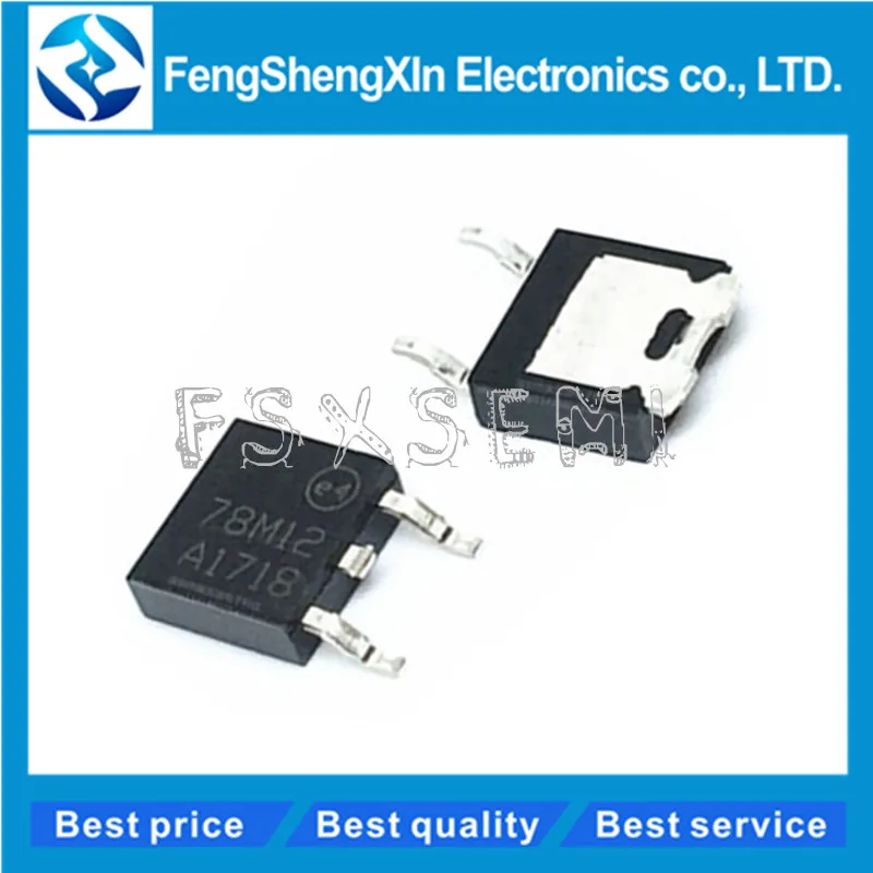 

100pcs/lot 78M12 L78M12CDT TO-252 7812 12v smd three terminal voltage regulator eco-friendly L78m12