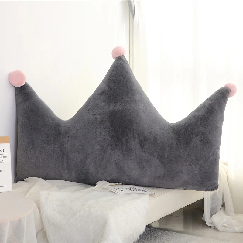 gray crown Скандинавский стиль Корона Мягкая Подушка Мода простая Луна Мягкая Подушка Сердце Форма как детские подарки пять звезд задняя подушка - Color: gray crown