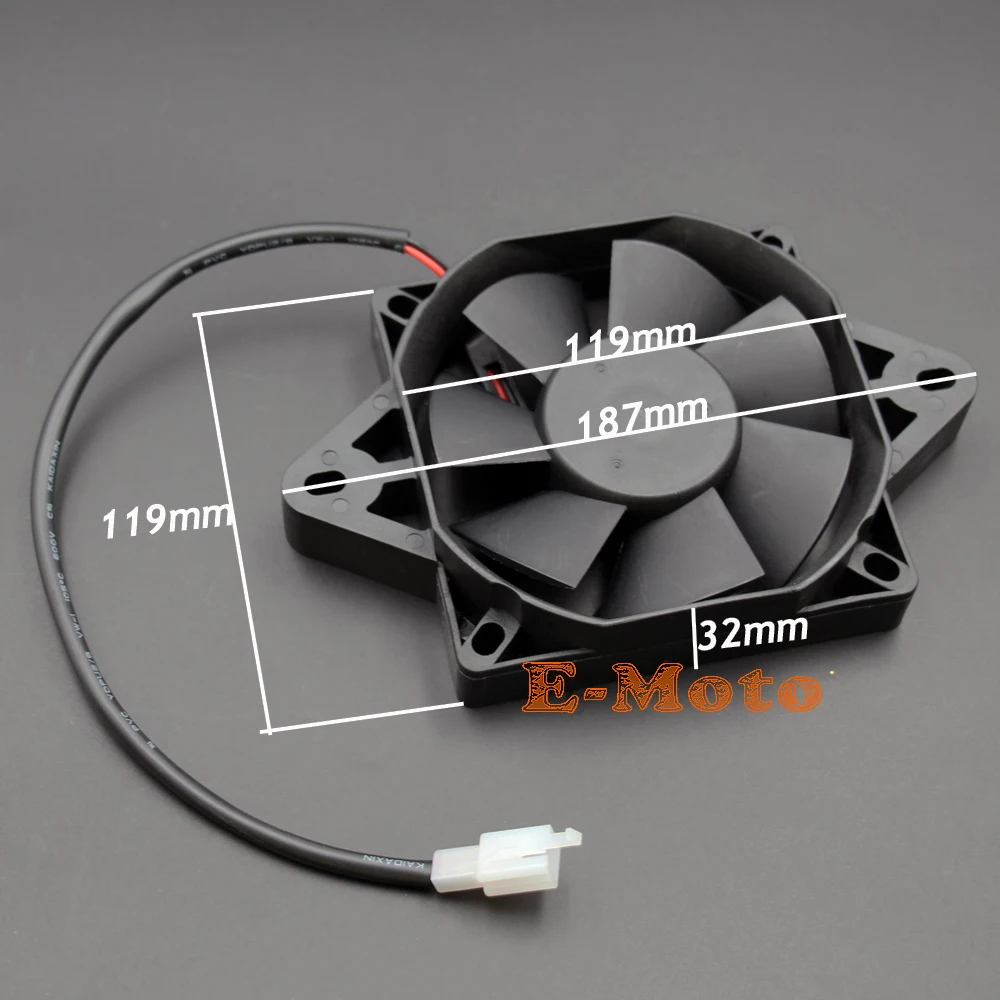 Radiatore Universale Della Ventola Di Raffreddamento Del Motore Elettrico 12V Per 150Cc 200Cc 250Cc Atv Go Kart Dirt Bike Roketa Taotao Motorcycle