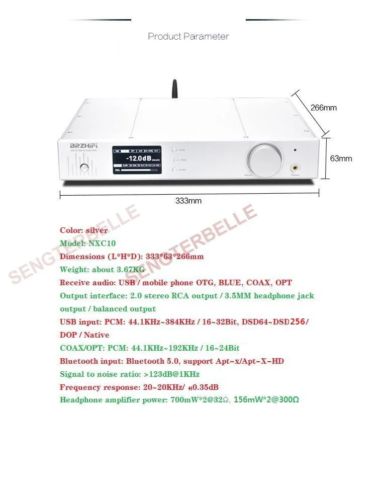 NXC10 AK4499+ AK4118 аудио сбалансированный декодер DAC Bluetooth 5,0 DSD XMOS XU208 USB DAC TPA6120 усилитель для наушников аудио