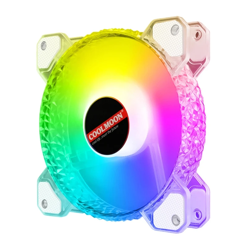 Coolmoon Chassis PC Fan Adjust RGB Cooling 120mm Silent Aperture Computer Cooler Dropshipping | Компьютеры и офис