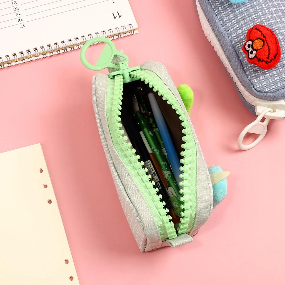 Bolsa de lápices con cremallera grande para peces creativos forma de caja de lápices estuche dibujos de gran capacidad broche DIY suministros escolares|Estuches escolares| - AliExpress