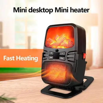 

400W Portable Mini Air Heater Fan Office Household Electric Desktop Space Warmer with 12h Timed Sleep Function Intelligent