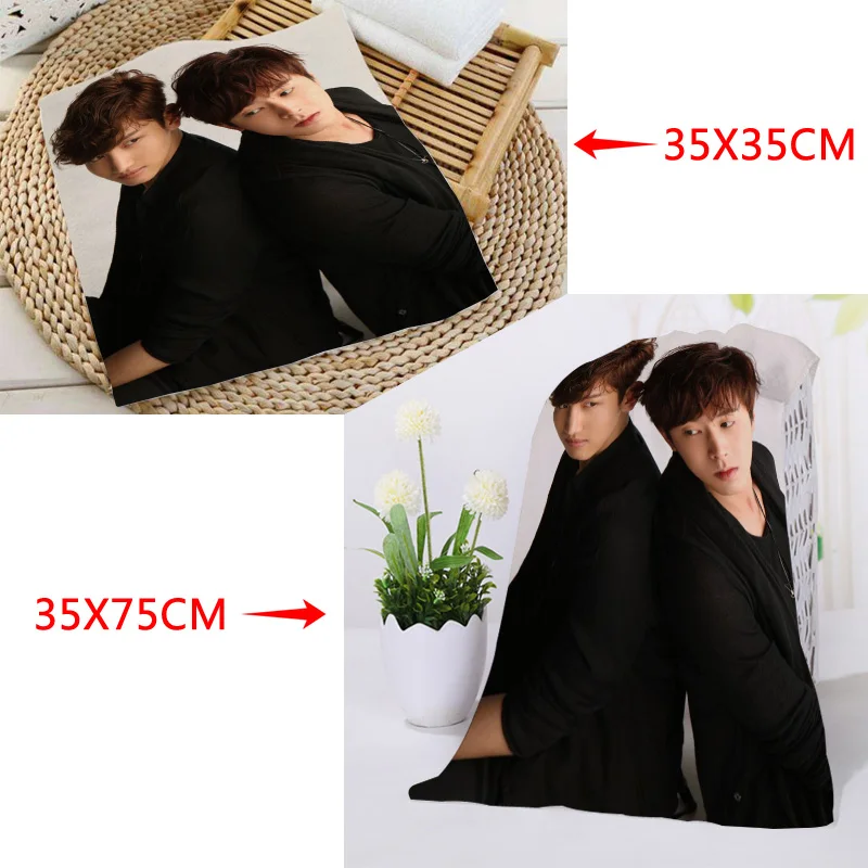 Custom KPOP TVXQ! Printed Square Towels Microfiber Absorbent Quick-dry Towel cotton Kids Beathroom washcloth handkerchief - Цвет: 21
