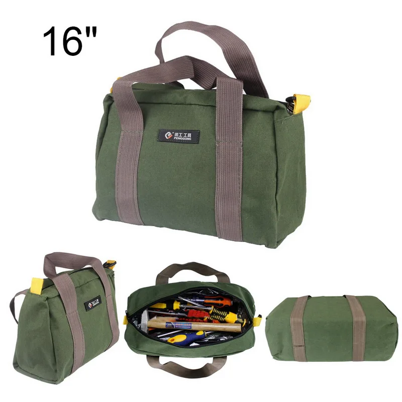 Многофункциональные водонепроницаемые холщовые сумки для инструментов 12 ''14'' 16 ''сумки для хранения Портативный Инструментарий для