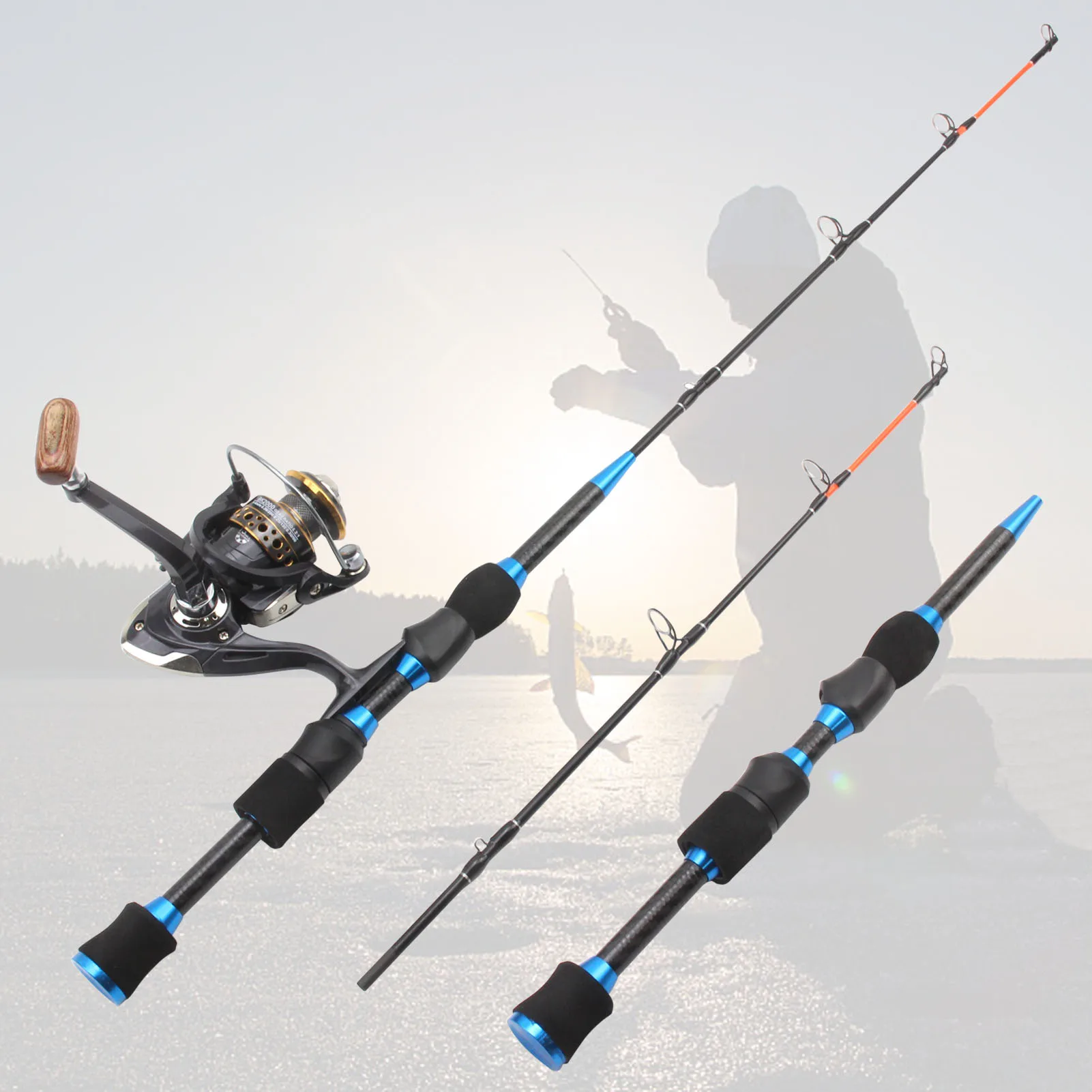 65cm 70g winter On ice fishing rod carbon Super hard Spinning Rod