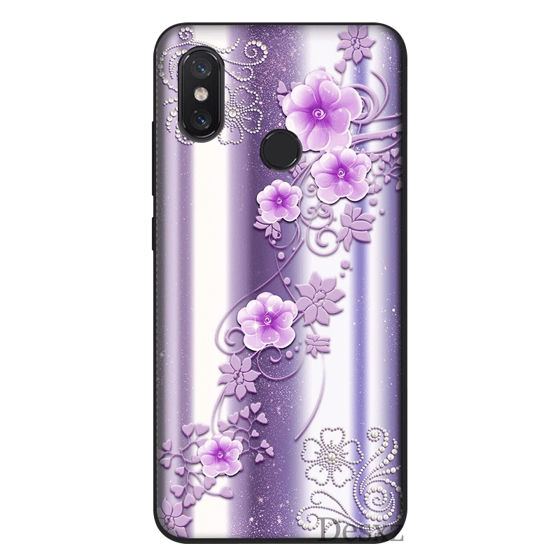 B8 Мобильный чехол для телефона для Xiaomi Redmi 4A 4X5 5A плюс 6 6A 7 7A 8A S2 K20 Pro крышка Симпатичные хрустальные стразы цветок - Цвет: B8