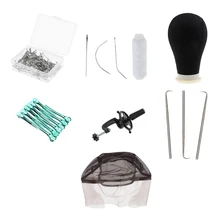 22 'холст блок манекен голова Стенд Набор для парика делая дисплей-Полный парик делая набор и поставки