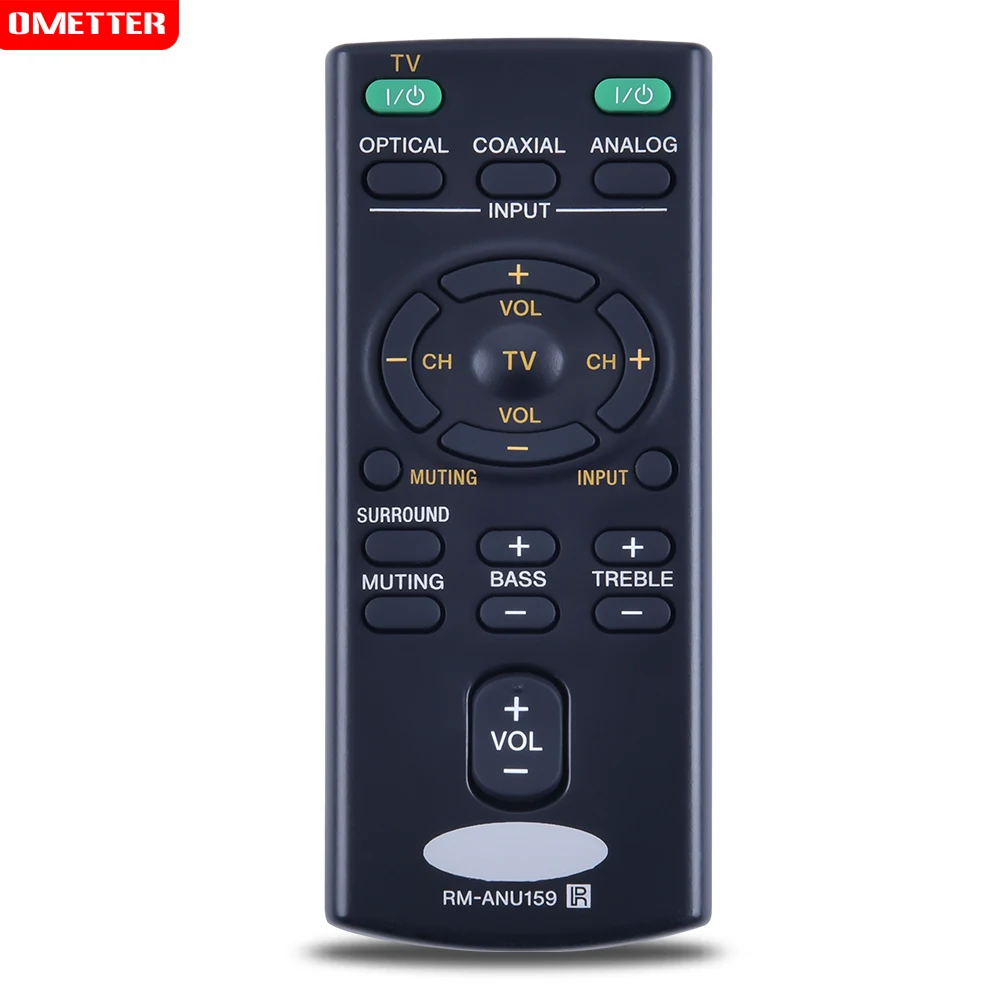 

NEW RM-ANU159 Remote Control Fit for Sony Sound Bar HT-CT60 SA-CT60 HT-CT60 / C SS-WCT60