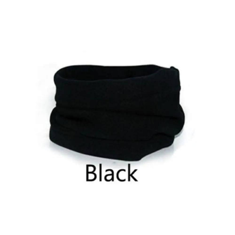 black Лидер продаж; 1 шт.; унисекс; Открытый Многофункциональный шарф; теплый двухслойный флисовый зимний теплый флисовый шарф-хомут; Лыжная шапка - Цвет: black